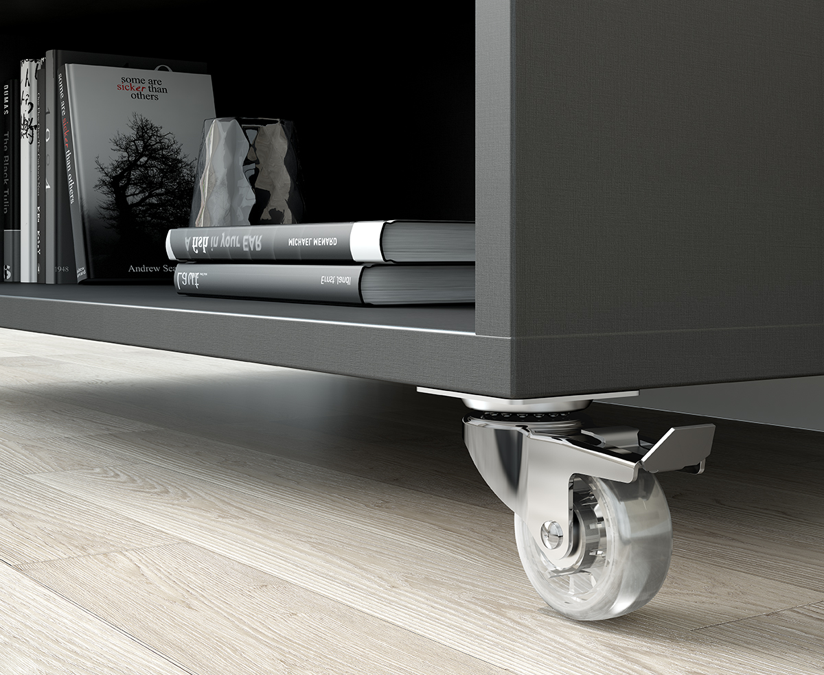 Rodízio Cromo Gel Com Freio